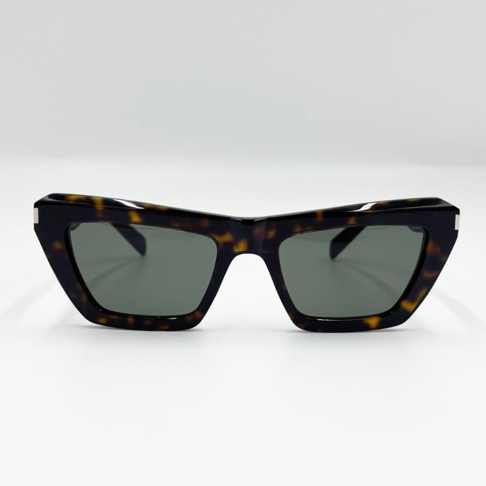 NWT Yves Saint Laurent SL467-002 Havana Cat Eye 52mm Sunglasses
